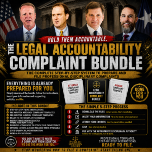 READY-TO-FILE LEGAL ACCOUNTABILITY COMPLAINT